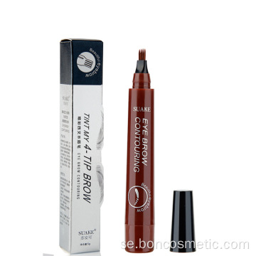 Mikroblading vattentät gaffel Tip Liquid Eye Brow Pencil